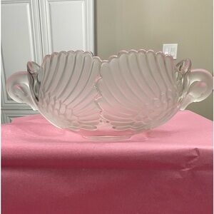 VTG MIKASA Walther Glas West Germany Crystal Swan With Frosted Wings and Head